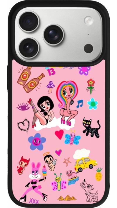 Coque iPhone 17 Pro - Silicone rigide noir Karol G La Bichota Manana Sera Bonito