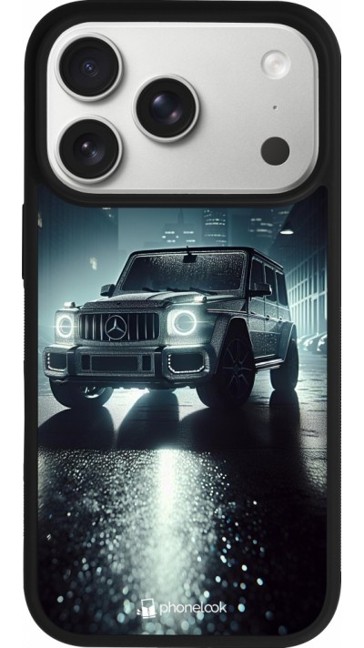 Coque iPhone 17 Pro - Silicone rigide noir Mercedes G AMG Night
