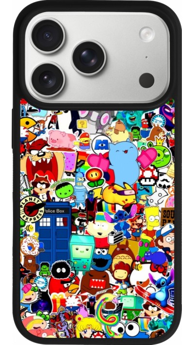 Coque iPhone 17 Pro - Silicone rigide noir Mixed cartoons
