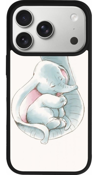 Coque iPhone 17 Pro - Silicone rigide noir Mom 1903