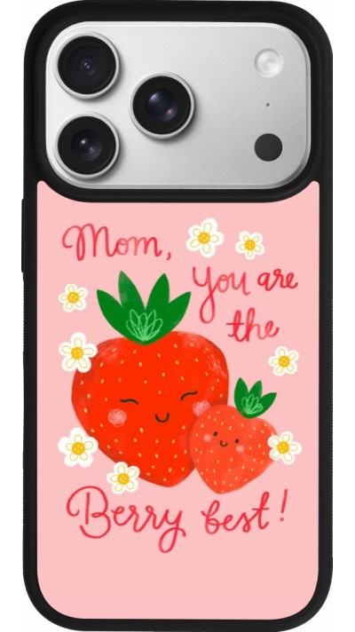 iPhone 17 Pro Case Hülle - Silikon schwarz Mom 2026 Berry best
