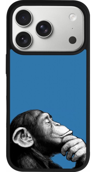 Coque iPhone 17 Pro - Silicone rigide noir Monkey Pop Art