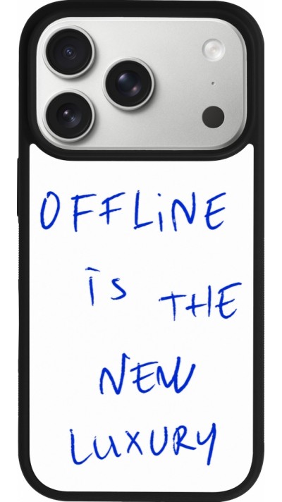 iPhone 17 Pro Case Hülle - Silikon schwarz Offline is the new luxury