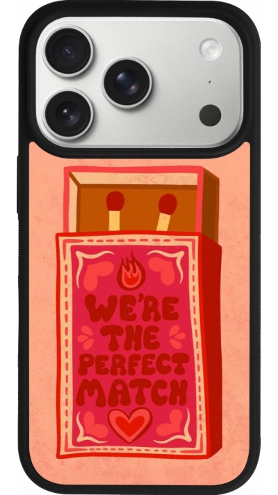 Coque iPhone 17 Pro - Silicone rigide noir Saint Valentines Day 26 Perfect Match