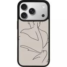 Coque iPhone 17 Pro - Silicone rigide noir Salnikova 05