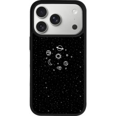 iPhone 17 Pro Case Hülle - Silikon schwarz Space Doodle
