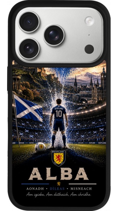 iPhone 17 Pro Case Hülle - Silikon schwarz Fussball Schottland splash 2026