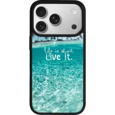 Coque iPhone 17 Pro - Silicone rigide noir Summer 18 24