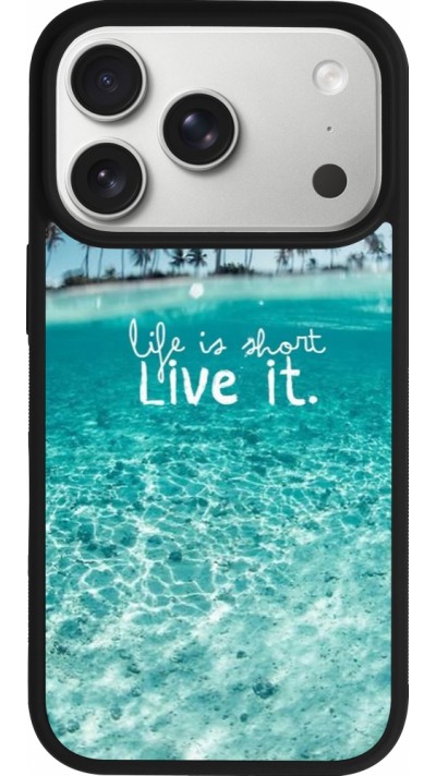 Coque iPhone 17 Pro - Silicone rigide noir Summer 18 24