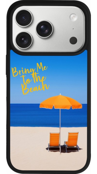 Coque iPhone 17 Pro - Silicone rigide noir Summer 2025 Bring me to the beach