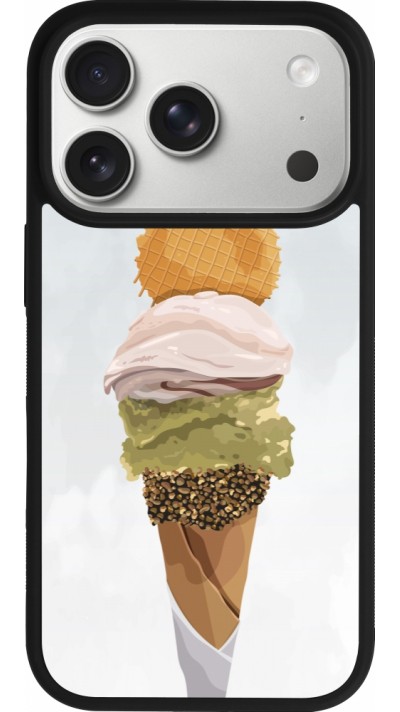 Coque iPhone 17 Pro - Silicone rigide noir Summer 2025 Cornet