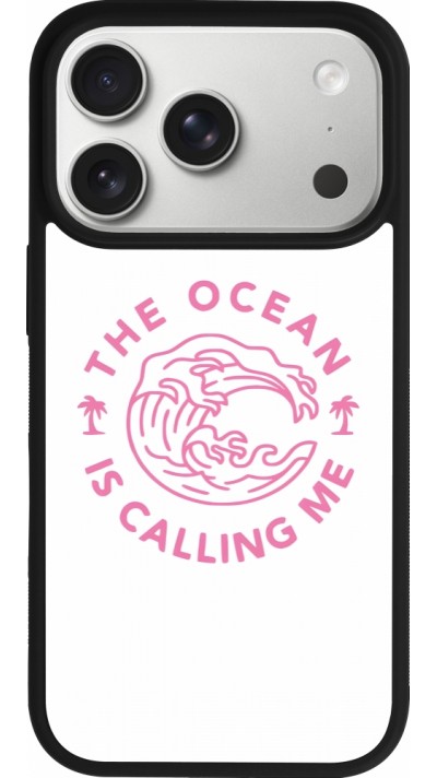 Coque iPhone 17 Pro - Silicone rigide noir The Ocean is calling me