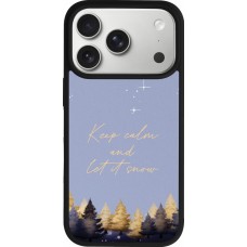 iPhone 17 Pro Case Hülle - Silikon schwarz Winter 25 Winter illustration of trees