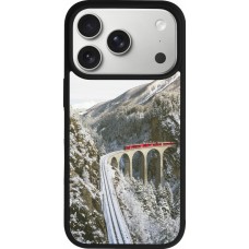 iPhone 17 Pro Case Hülle - Silikon schwarz Winter 25 Winter polar express