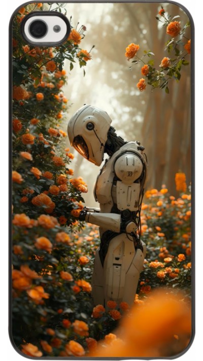 Coque iPhone 4/4s - Astronaut flowers 2025