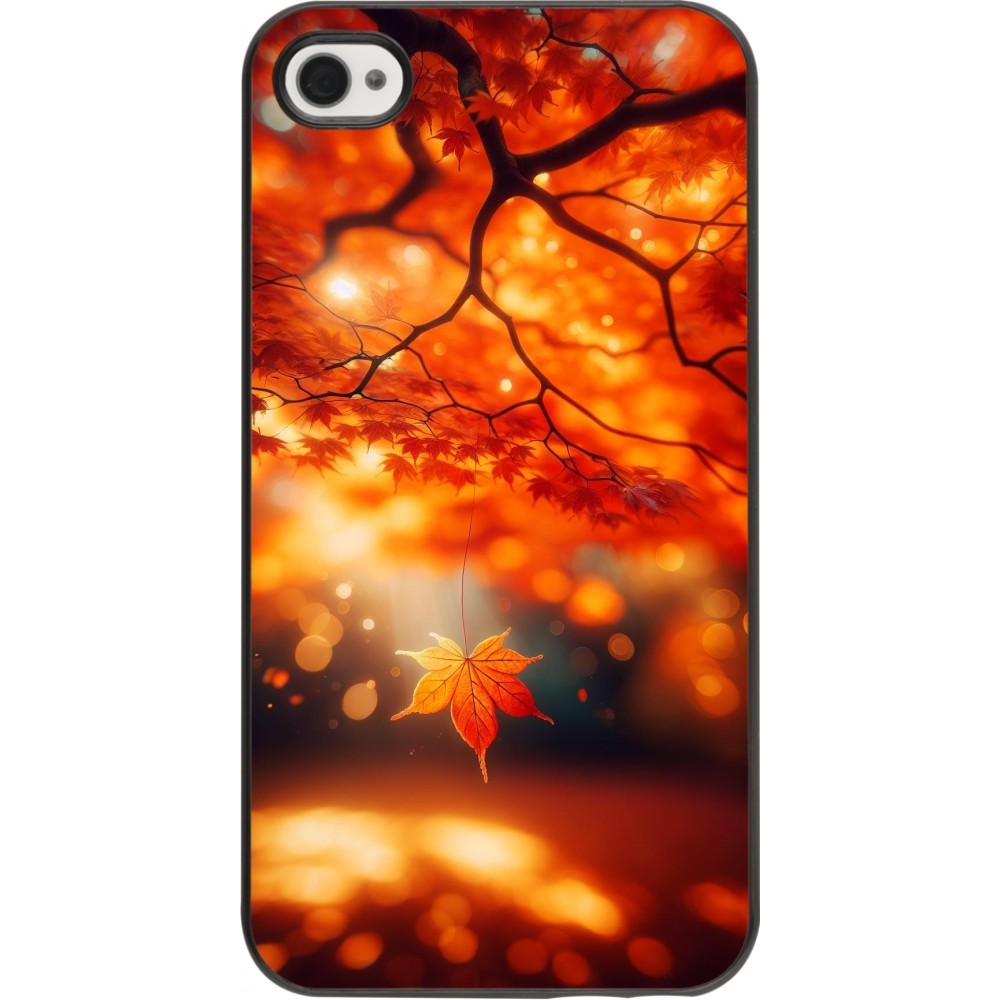 iPhone 4/4s Case Hülle - Herbst Magisch Orange