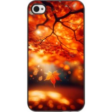 iPhone 4/4s Case Hülle - Herbst Magisch Orange