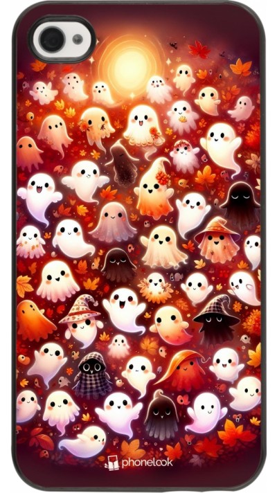 Coque iPhone 4/4s - Fantômes automne mignons Coque iPhone 4/4s - Fantômes automne mignons