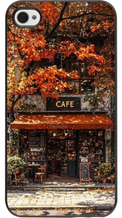 Coque iPhone 4/4s - Autumn 25 Coffee shop Coque iPhone 4/4s - Autumn 25 Coffee shop