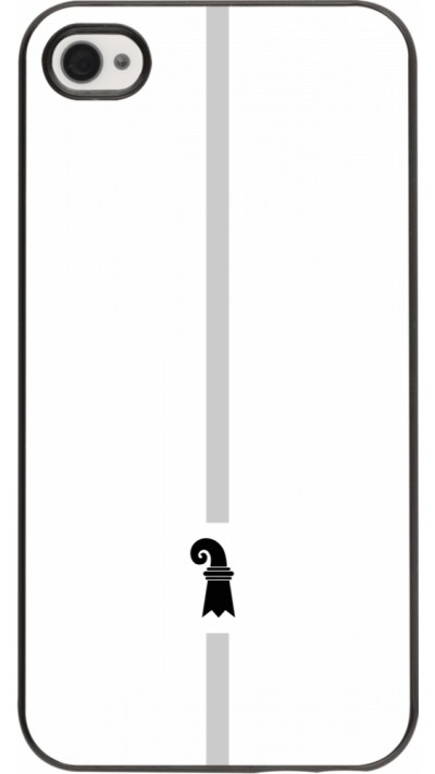 iPhone 4/4s Case Hülle - Kanton BS weiss