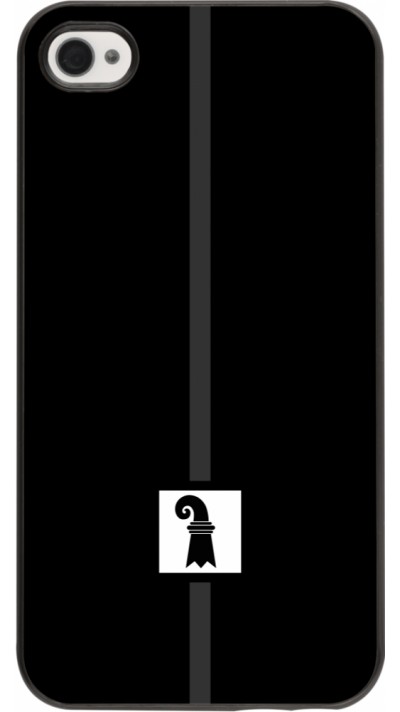iPhone 4/4s Case Hülle - Kanton BS schwarz