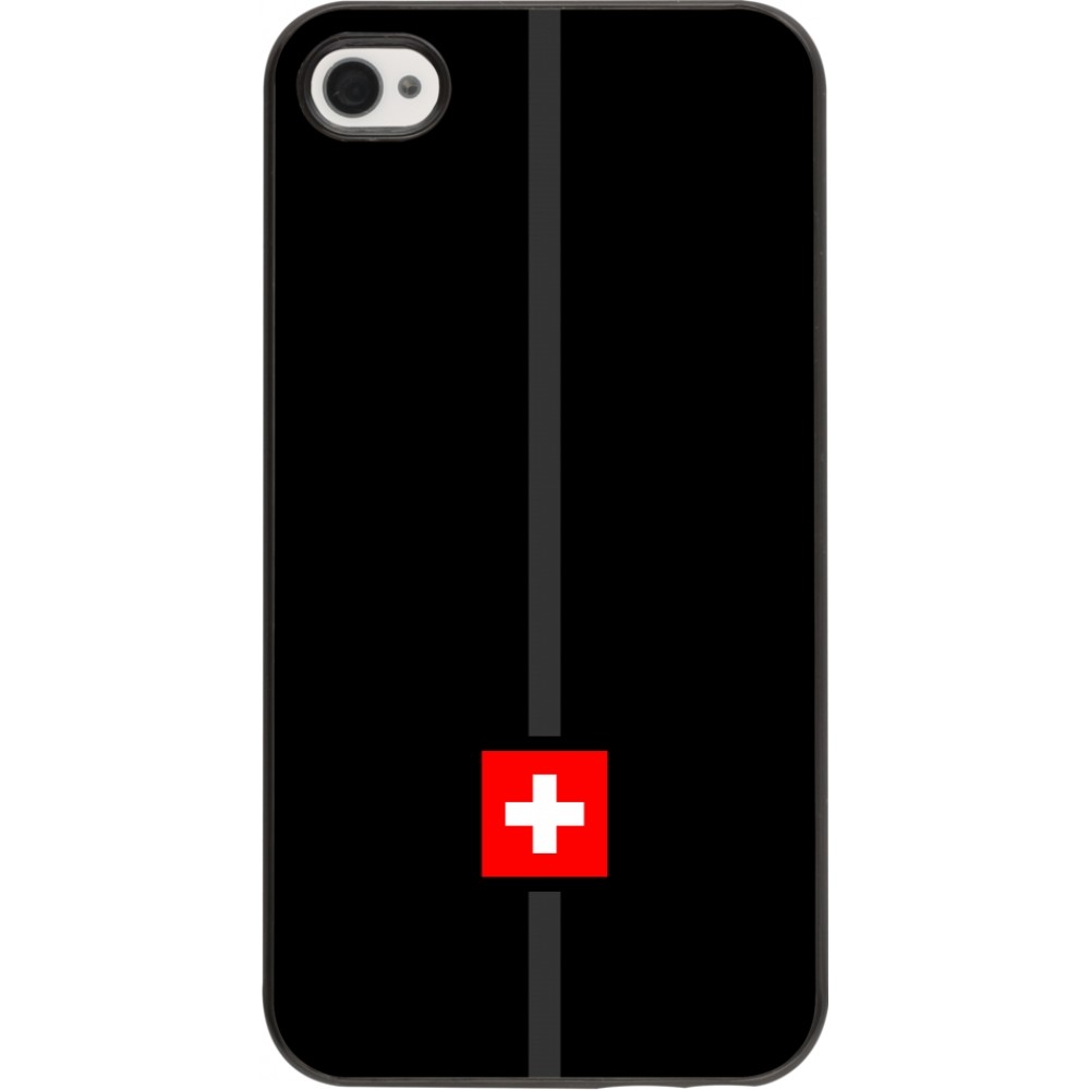 Coque iPhone 4/4s - Canton CH noir