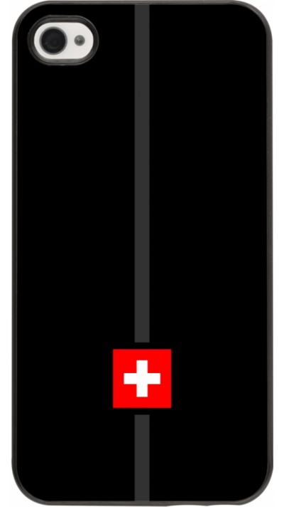 iPhone 4/4s Case Hülle - Kanton CH schwarz