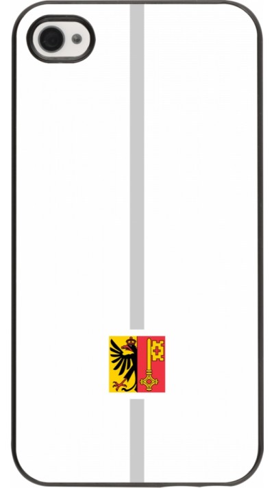 iPhone 4/4s Case Hülle - Kanton GE weiss
