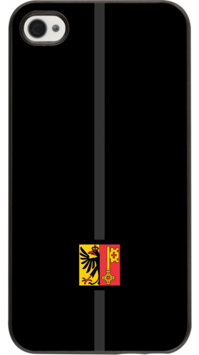 iPhone 4/4s Case Hülle - Kanton GE schwarz