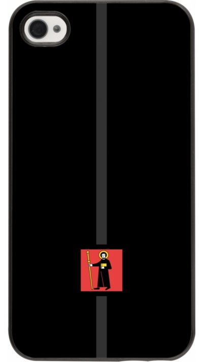 iPhone 4/4s Case Hülle - Kanton GL schwarz