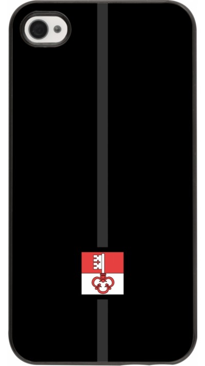 iPhone 4/4s Case Hülle - Kanton OW schwarz