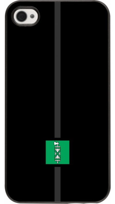 iPhone 4/4s Case Hülle - Kanton SG schwarz