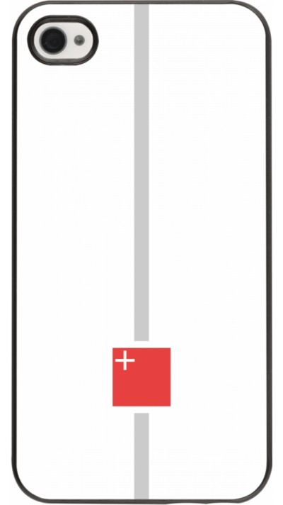 iPhone 4/4s Case Hülle - Kanton SZ weiss