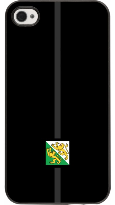 iPhone 4/4s Case Hülle - Kanton TG schwarz