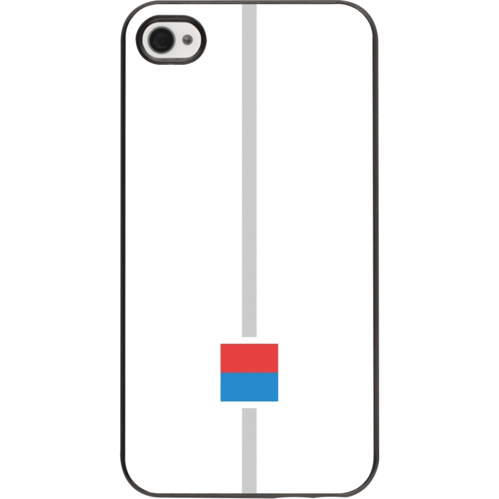 iPhone 4/4s Case Hülle - Kanton TI weiss