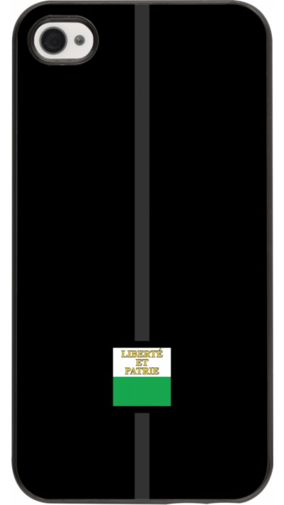 iPhone 4/4s Case Hülle - Kanton VD schwarz