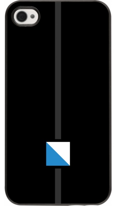 iPhone 4/4s Case Hülle - Kanton ZH schwarz
