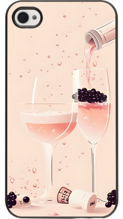iPhone 4/4s Case Hülle - Champagne Pouring Pink iPhone 4/4s Case Hülle - Champagne Pouring Pink