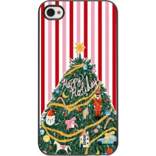 Coque iPhone 4/4s - Christmas 25 Happy Holiday