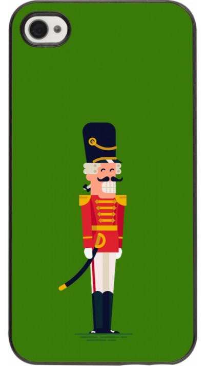 Coque iPhone 4/4s - Christmas 25 Nutcracker Green