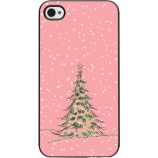 Coque iPhone 4/4s - Christmas 25 Pink Tree