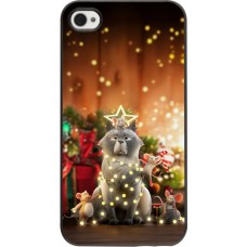 Coque iPhone 4/4s - Christmas 25 Xmas Cat