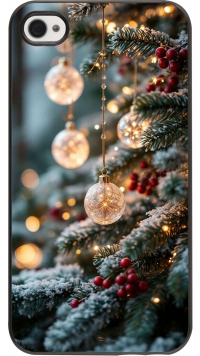 iPhone 4/4s Case Hülle - Christmas 25 Xmas Decorated Tree