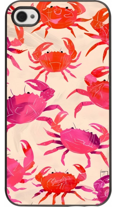 iPhone 4/4s Case Hülle - Crabs Paint iPhone 4/4s Case Hülle - Crabs Paint