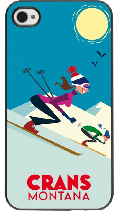 iPhone 4/4s Case Hülle - Crans-Montana Ski Downhill iPhone 4/4s Case Hülle - Crans-Montana Ski Downhill