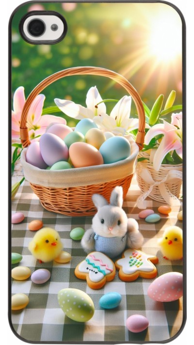 iPhone 4/4s Case Hülle - Ostern 2025 Osterkorb