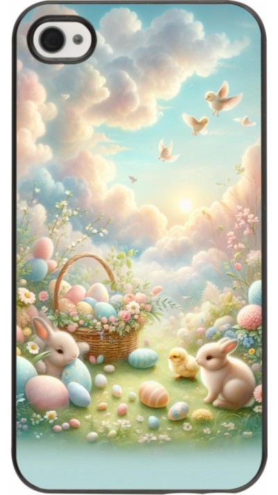iPhone 4/4s Case Hülle - Ostern 2025 Pastell Ostern
