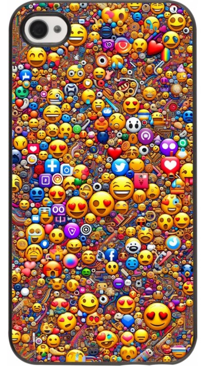 iPhone 4/4s Case Hülle - Emoji gemischt iPhone 4/4s Case Hülle - Emoji gemischt