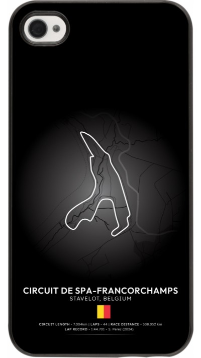 iPhone 4/4s Case Hülle - F1 Track 2025 Belgium iPhone 4/4s Case Hülle - F1 Track 2025 Belgium
