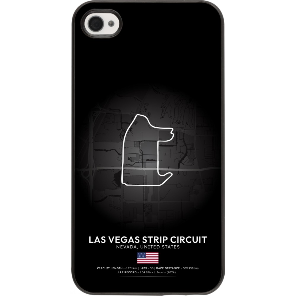 iPhone 4/4s Case Hülle - F1 Track 2025 Las Vegas